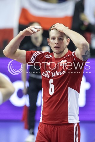  05.01.2016 BERLIN NIEMCY<br />SIATKOWKA MEZCZYZN KWALIFIKACJE DO IGRZYSK OLIMPIJSKICH W BRAZYLII <br />2016 Mens Volleyball European Olympic Qualification Tournament in Berlin<br />MECZ POLSKA - SERBIA ( Poland - Serbia ) <br />N/Z BARTOSZ KUREK ZLOSC EMOCJE NIEDOWIERZANIE<br /> 