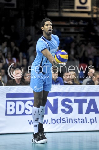  05.01.2016 RZESZOW<br />SIATKOWKA 2015/2016 MEN VOLLEYBALL POLAND POLISH LEAGUE SEASON 2015/2016<br />MECZ SPARINGOWY ASSECO RESOVIA RZESZOW - ZENIT KAZAN<br />N/Z WILFREDO LEON VENERO SYLWETKA<br /> 