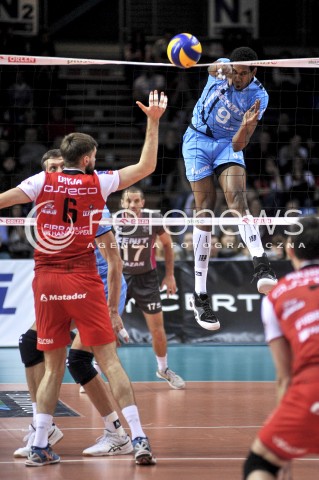  05.01.2016 RZESZOW<br />SIATKOWKA 2015/2016 MEN VOLLEYBALL POLAND POLISH LEAGUE SEASON 2015/2016<br />MECZ SPARINGOWY ASSECO RESOVIA RZESZOW - ZENIT KAZAN<br />N/Z WILFREDO LEON VENERO <br /> 