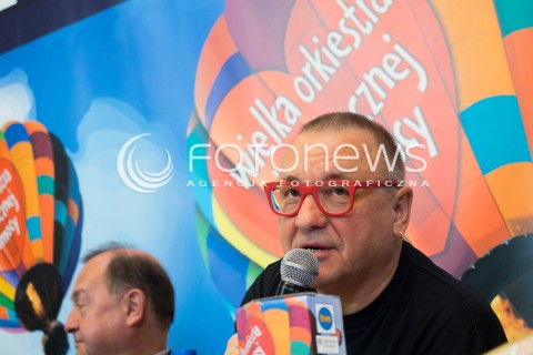  07.01.2016 WARSZAWA<br /> KONFERENCJA PRASOWA PRZED 24 EDYCJA WIELKIEJ ORKIESTRY SWIATECZNEJ POMOCY<br /> N/Z <br />JERZY OWSIAK <br /> 