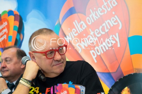  07.01.2016 WARSZAWA<br /> KONFERENCJA PRASOWA PRZED 24 EDYCJA WIELKIEJ ORKIESTRY SWIATECZNEJ POMOCY<br /> N/Z <br />JERZY OWSIAK <br /> 