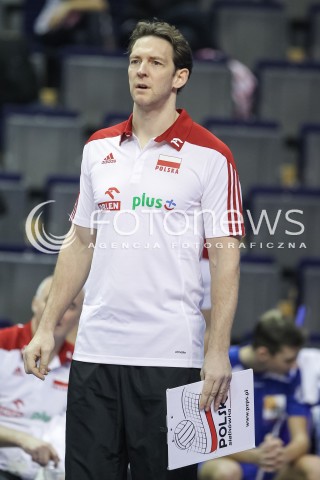  07.01.2016 BERLIN NIEMCY<br />SIATKOWKA MEZCZYZN KWALIFIKACJE DO IGRZYSK OLIMPIJSKICH W BRAZYLII <br />2016 Mens Volleyball European Olympic Qualification Tournament in Berlin<br />MECZ POLSKA - BELGIA ( Poland -Belgium ) <br />N/Z STEPHANE ANTIGA - I TRENER ( HEAD COACH ) SYLWETKA <br /> 