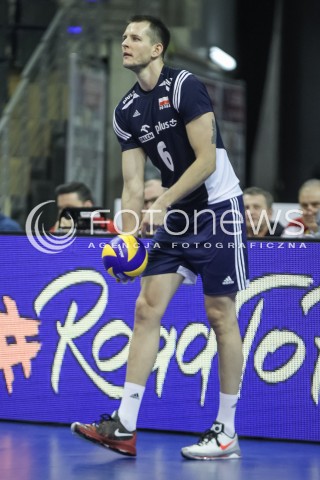  07.01.2016 BERLIN NIEMCY<br />SIATKOWKA MEZCZYZN KWALIFIKACJE DO IGRZYSK OLIMPIJSKICH W BRAZYLII <br />2016 Mens Volleyball European Olympic Qualification Tournament in Berlin<br />MECZ POLSKA - BELGIA ( Poland -Belgium ) <br />N/Z BARTOSZ KUREK SYLWETKA <br /> 