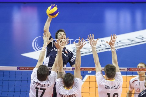  07.01.2016 BERLIN NIEMCY<br />SIATKOWKA MEZCZYZN KWALIFIKACJE DO IGRZYSK OLIMPIJSKICH W BRAZYLII <br />2016 Mens Volleyball European Olympic Qualification Tournament in Berlin<br />MECZ POLSKA - BELGIA ( Poland -Belgium ) <br />N/Z MICHAL KUBIAK <br /> 