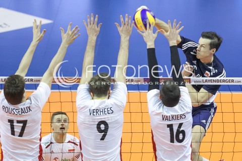  07.01.2016 BERLIN NIEMCY<br />SIATKOWKA MEZCZYZN KWALIFIKACJE DO IGRZYSK OLIMPIJSKICH W BRAZYLII <br />2016 Mens Volleyball European Olympic Qualification Tournament in Berlin<br />MECZ POLSKA - BELGIA ( Poland -Belgium ) <br />N/Z RAFAL BUSZEK <br /> 