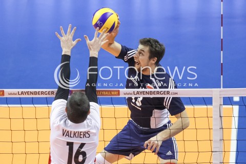  07.01.2016 BERLIN NIEMCY<br />SIATKOWKA MEZCZYZN KWALIFIKACJE DO IGRZYSK OLIMPIJSKICH W BRAZYLII <br />2016 Mens Volleyball European Olympic Qualification Tournament in Berlin<br />MECZ POLSKA - BELGIA ( Poland -Belgium ) <br />N/Z MICHAL KUBIAK <br /> 