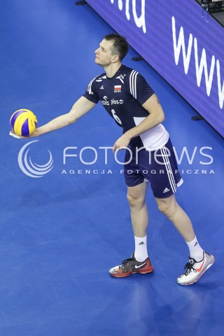  07.01.2016 BERLIN NIEMCY<br />SIATKOWKA MEZCZYZN KWALIFIKACJE DO IGRZYSK OLIMPIJSKICH W BRAZYLII <br />2016 Mens Volleyball European Olympic Qualification Tournament in Berlin<br />MECZ POLSKA - BELGIA ( Poland -Belgium ) <br />N/Z BARTOSZ KUREK SYLWETKA <br /> 