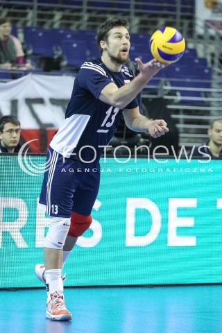  07.01.2016 BERLIN NIEMCY<br />SIATKOWKA MEZCZYZN KWALIFIKACJE DO IGRZYSK OLIMPIJSKICH W BRAZYLII <br />2016 Mens Volleyball European Olympic Qualification Tournament in Berlin<br />MECZ POLSKA - BELGIA ( Poland -Belgium ) <br />N/Z MICHAL KUBIAK SYLWETKA <br /> 