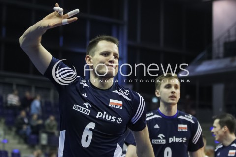  07.01.2016 BERLIN NIEMCY<br />SIATKOWKA MEZCZYZN KWALIFIKACJE DO IGRZYSK OLIMPIJSKICH W BRAZYLII <br />2016 Mens Volleyball European Olympic Qualification Tournament in Berlin<br />MECZ POLSKA - BELGIA ( Poland -Belgium ) <br />N/Z BARTOSZ KUREK RADOSC EMOCJE <br /> 