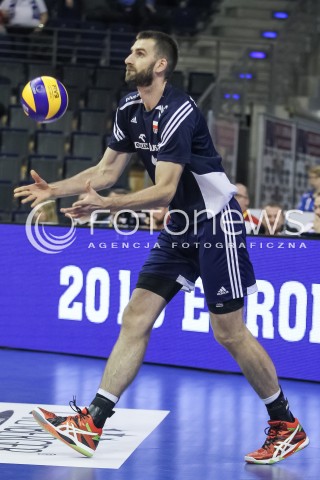  07.01.2016 BERLIN NIEMCY<br />SIATKOWKA MEZCZYZN KWALIFIKACJE DO IGRZYSK OLIMPIJSKICH W BRAZYLII <br />2016 Mens Volleyball European Olympic Qualification Tournament in Berlin<br />MECZ POLSKA - BELGIA ( Poland -Belgium ) <br />N/Z MARCIN MOZDZONEK SYLWETKA <br /> 