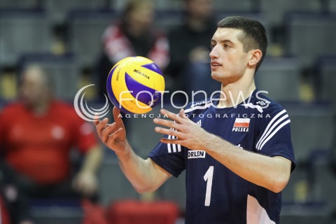  07.01.2016 BERLIN NIEMCY<br />SIATKOWKA MEZCZYZN KWALIFIKACJE DO IGRZYSK OLIMPIJSKICH W BRAZYLII <br />2016 Mens Volleyball European Olympic Qualification Tournament in Berlin<br />MECZ POLSKA - BELGIA ( Poland -Belgium ) <br />N/Z WOJCIECH ZALINSKI SYLWETKA <br /> 