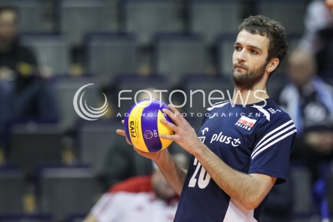  07.01.2016 BERLIN NIEMCY<br />SIATKOWKA MEZCZYZN KWALIFIKACJE DO IGRZYSK OLIMPIJSKICH W BRAZYLII <br />2016 Mens Volleyball European Olympic Qualification Tournament in Berlin<br />MECZ POLSKA - BELGIA ( Poland -Belgium ) <br />N/Z MATEUSZ MIKA SYLWETKA <br /> 
