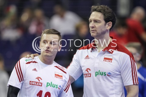  07.01.2016 BERLIN NIEMCY<br />SIATKOWKA MEZCZYZN KWALIFIKACJE DO IGRZYSK OLIMPIJSKICH W BRAZYLII <br />2016 Mens Volleyball European Olympic Qualification Tournament in Berlin<br />MECZ POLSKA - BELGIA ( Poland -Belgium ) <br />N/Z STEPHANE ANTIGA - I TRENER ( HEAD COACH ) DAMIAN WOJTASZEK <br /> 