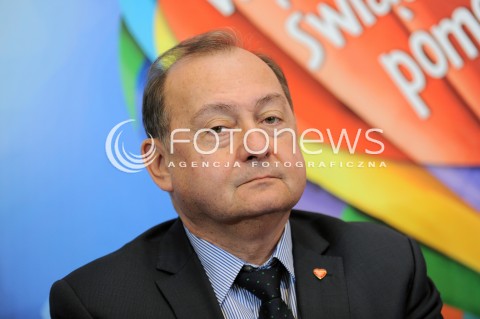  07.01.2016 WARSZAWA<br />KONFERENCJA PRASOWA PRZED 24 FINALEM WOSP<br />N/Z BOHDAN MARUSZEWSKI<br /> 