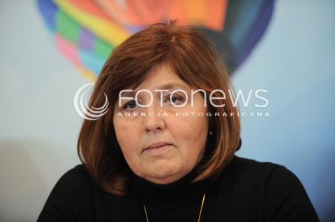  07.01.2016 WARSZAWA<br />KONFERENCJA PRASOWA PRZED 24 FINALEM WOSP<br />N/Z LIDIA NIEDZWIEDZKA OWSIAK<br /> 