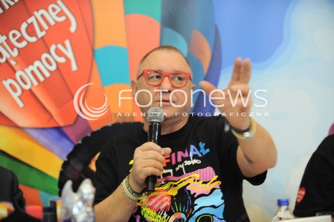  07.01.2016 WARSZAWA<br />KONFERENCJA PRASOWA PRZED 24 FINALEM WOSP<br />N/Z JERZY OWSIAK<br /> 