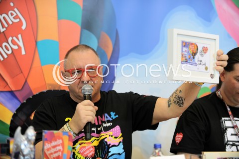  07.01.2016 WARSZAWA<br />KONFERENCJA PRASOWA PRZED 24 FINALEM WOSP<br />N/Z JERZY OWSIAK<br /> 