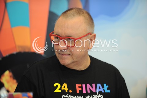  07.01.2016 WARSZAWA<br />KONFERENCJA PRASOWA PRZED 24 FINALEM WOSP<br />N/Z JERZY OWSIAK<br /> 