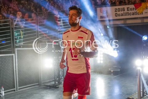  08.01.2016 BERLIN NIEMCY<br />SIATKOWKA MEZCZYZN KWALIFIKACJE DO IGRZYSK OLIMPIJSKICH W BRAZYLII <br />2016 Mens Volleyball European Olympic Qualification Tournament in Berlin<br />MECZ POLSKA - NIEMCY ( Poland - Germany ) <br />N/Z MICHAL KUBIAK PREZENTACJA ZESPOLU OPRAWA<br /> 