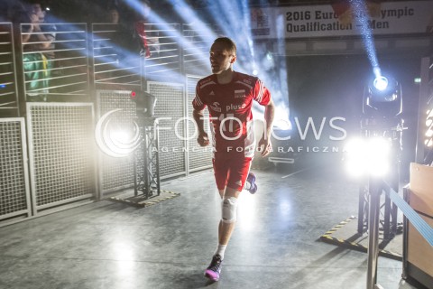  08.01.2016 BERLIN NIEMCY<br />SIATKOWKA MEZCZYZN KWALIFIKACJE DO IGRZYSK OLIMPIJSKICH W BRAZYLII <br />2016 Mens Volleyball European Olympic Qualification Tournament in Berlin<br />MECZ POLSKA - NIEMCY ( Poland - Germany ) <br />N/Z PAWEL ZATORSKI PREZENTACJA ZESPOLU OPRAWA<br /> 