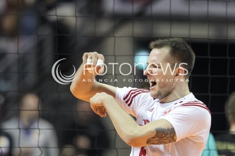  08.01.2016 BERLIN NIEMCY<br />SIATKOWKA MEZCZYZN KWALIFIKACJE DO IGRZYSK OLIMPIJSKICH W BRAZYLII <br />2016 Mens Volleyball European Olympic Qualification Tournament in Berlin<br />MECZ POLSKA - NIEMCY ( Poland - Germany ) <br />N/Z BARTOSZ KUREK RADOSC EMOCJE SYLWETKA <br /> 