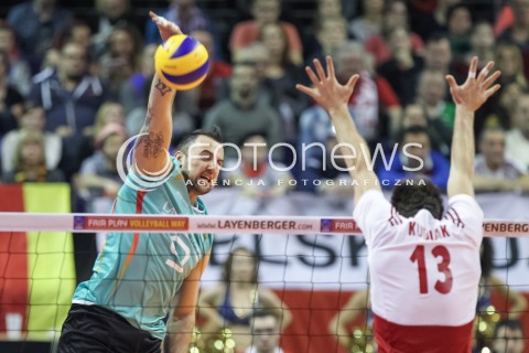  08.01.2016 BERLIN NIEMCY<br />SIATKOWKA MEZCZYZN KWALIFIKACJE DO IGRZYSK OLIMPIJSKICH W BRAZYLII <br />2016 Mens Volleyball European Olympic Qualification Tournament in Berlin<br />MECZ POLSKA - NIEMCY ( Poland - Germany ) <br />N/Z GYORGY GROZER <br /> 