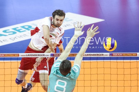  08.01.2016 BERLIN NIEMCY<br />SIATKOWKA MEZCZYZN KWALIFIKACJE DO IGRZYSK OLIMPIJSKICH W BRAZYLII <br />2016 Mens Volleyball European Olympic Qualification Tournament in Berlin<br />MECZ POLSKA - NIEMCY ( Poland - Germany ) <br />N/Z MATEUSZ MIKA <br /> 