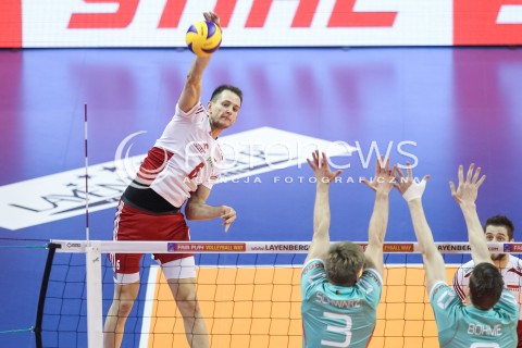  08.01.2016 BERLIN NIEMCY<br />SIATKOWKA MEZCZYZN KWALIFIKACJE DO IGRZYSK OLIMPIJSKICH W BRAZYLII <br />2016 Mens Volleyball European Olympic Qualification Tournament in Berlin<br />MECZ POLSKA - NIEMCY ( Poland - Germany ) <br />N/Z BARTOSZ KUREK <br /> 