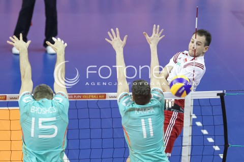  08.01.2016 BERLIN NIEMCY<br />SIATKOWKA MEZCZYZN KWALIFIKACJE DO IGRZYSK OLIMPIJSKICH W BRAZYLII <br />2016 Mens Volleyball European Olympic Qualification Tournament in Berlin<br />MECZ POLSKA - NIEMCY ( Poland - Germany ) <br />N/Z BARTOSZ KUREK <br /> 