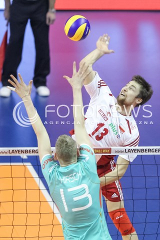  08.01.2016 BERLIN NIEMCY<br />SIATKOWKA MEZCZYZN KWALIFIKACJE DO IGRZYSK OLIMPIJSKICH W BRAZYLII <br />2016 Mens Volleyball European Olympic Qualification Tournament in Berlin<br />MECZ POLSKA - NIEMCY ( Poland - Germany ) <br />N/Z MICHAL KUBIAK <br /> 
