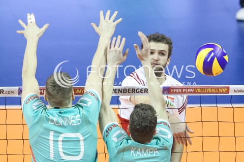  08.01.2016 BERLIN NIEMCY<br />SIATKOWKA MEZCZYZN KWALIFIKACJE DO IGRZYSK OLIMPIJSKICH W BRAZYLII <br />2016 Mens Volleyball European Olympic Qualification Tournament in Berlin<br />MECZ POLSKA - NIEMCY ( Poland - Germany ) <br />N/Z MATEUSZ MIKA <br /> 