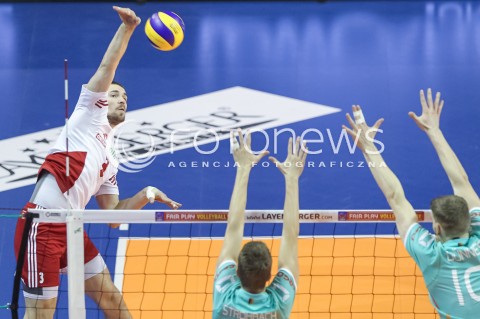  08.01.2016 BERLIN NIEMCY<br />SIATKOWKA MEZCZYZN KWALIFIKACJE DO IGRZYSK OLIMPIJSKICH W BRAZYLII <br />2016 Mens Volleyball European Olympic Qualification Tournament in Berlin<br />MECZ POLSKA - NIEMCY ( Poland - Germany ) <br />N/Z DAWID KONARSKI <br /> 