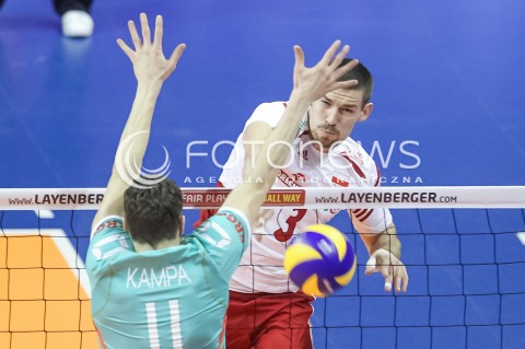  08.01.2016 BERLIN NIEMCY<br />SIATKOWKA MEZCZYZN KWALIFIKACJE DO IGRZYSK OLIMPIJSKICH W BRAZYLII <br />2016 Mens Volleyball European Olympic Qualification Tournament in Berlin<br />MECZ POLSKA - NIEMCY ( Poland - Germany ) <br />N/Z DAWID KONARSKI <br /> 