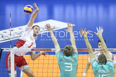  08.01.2016 BERLIN NIEMCY<br />SIATKOWKA MEZCZYZN KWALIFIKACJE DO IGRZYSK OLIMPIJSKICH W BRAZYLII <br />2016 Mens Volleyball European Olympic Qualification Tournament in Berlin<br />MECZ POLSKA - NIEMCY ( Poland - Germany ) <br />N/Z DAWID KONARSKI <br /> 
