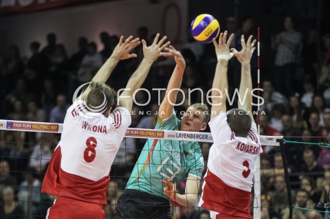  08.01.2016 BERLIN NIEMCY<br />SIATKOWKA MEZCZYZN KWALIFIKACJE DO IGRZYSK OLIMPIJSKICH W BRAZYLII <br />2016 Mens Volleyball European Olympic Qualification Tournament in Berlin<br />MECZ POLSKA - NIEMCY ( Poland - Germany ) <br />N/Z SIMON HIRSCH <br /> 