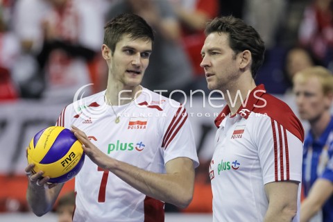  08.01.2016 BERLIN NIEMCY<br />SIATKOWKA MEZCZYZN KWALIFIKACJE DO IGRZYSK OLIMPIJSKICH W BRAZYLII <br />2016 Mens Volleyball European Olympic Qualification Tournament in Berlin<br />MECZ POLSKA - NIEMCY ( Poland - Germany ) <br />N/Z KAROL KLOS STEPHANE ANTIGA - I TRENER ( HEAD COACH ) <br /> 