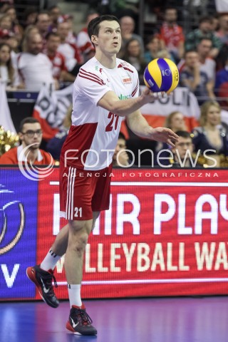  08.01.2016 BERLIN NIEMCY<br />SIATKOWKA MEZCZYZN KWALIFIKACJE DO IGRZYSK OLIMPIJSKICH W BRAZYLII <br />2016 Mens Volleyball European Olympic Qualification Tournament in Berlin<br />MECZ POLSKA - NIEMCY ( Poland - Germany ) <br />N/Z RAFAL BUSZEK SYLWETKA <br /> 