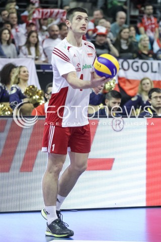  08.01.2016 BERLIN NIEMCY<br />SIATKOWKA MEZCZYZN KWALIFIKACJE DO IGRZYSK OLIMPIJSKICH W BRAZYLII <br />2016 Mens Volleyball European Olympic Qualification Tournament in Berlin<br />MECZ POLSKA - NIEMCY ( Poland - Germany ) <br />N/Z WOJCIECH ZALINSKI SYLWETKA <br /> 