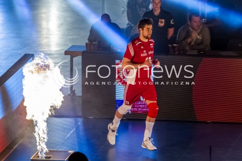  09.01.2016 BERLIN NIEMCY<br />SIATKOWKA MEZCZYZN KWALIFIKACJE DO IGRZYSK OLIMPIJSKICH W BRAZYLII <br />2016 Mens Volleyball European Olympic Qualification Tournament in Berlin<br />POLFINAL 2 - SEMIFINAL<br />MECZ FRANCJA - POLSKA ( France - Poland ) <br />N/Z MICHAL KUBIAK PREZENTACJA ZESPOLU OPRAWA SWIATLA<br /> 