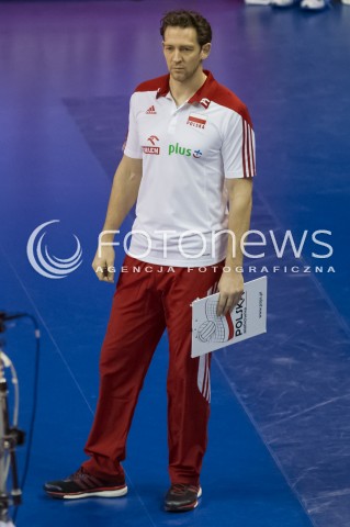  09.01.2016 BERLIN NIEMCY<br />SIATKOWKA MEZCZYZN KWALIFIKACJE DO IGRZYSK OLIMPIJSKICH W BRAZYLII <br />2016 Mens Volleyball European Olympic Qualification Tournament in Berlin<br />POLFINAL 2 - SEMIFINAL<br />MECZ FRANCJA - POLSKA ( France - Poland ) <br />N/Z STEPHANE ANTIGA - I TRENER ( HEAD COACH ) SYLWETKA <br /> 