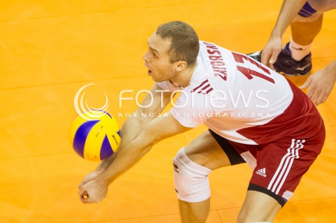  09.01.2016 BERLIN NIEMCY<br />SIATKOWKA MEZCZYZN KWALIFIKACJE DO IGRZYSK OLIMPIJSKICH W BRAZYLII <br />2016 Mens Volleyball European Olympic Qualification Tournament in Berlin<br />POLFINAL 2 - SEMIFINAL<br />MECZ FRANCJA - POLSKA ( France - Poland ) <br />N/Z PAWEL ZATORSKI SYLWETKA <br /> 