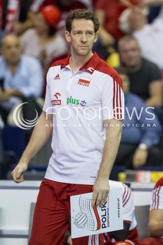  09.01.2016 BERLIN NIEMCY<br />SIATKOWKA MEZCZYZN KWALIFIKACJE DO IGRZYSK OLIMPIJSKICH W BRAZYLII <br />2016 Mens Volleyball European Olympic Qualification Tournament in Berlin<br />POLFINAL 2 - SEMIFINAL<br />MECZ FRANCJA - POLSKA ( France - Poland ) <br />N/Z STEPHANE ANTIGA - I TRENER ( HEAD COACH ) SYLWETKA <br /> 