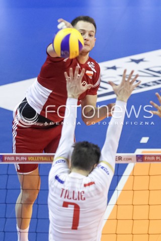  09.01.2016 BERLIN NIEMCY<br />SIATKOWKA MEZCZYZN KWALIFIKACJE DO IGRZYSK OLIMPIJSKICH W BRAZYLII <br />2016 Mens Volleyball European Olympic Qualification Tournament in Berlin<br />POLFINAL 2 - SEMIFINAL<br />MECZ FRANCJA - POLSKA ( France - Poland ) <br />N/Z BARTOSZ KUREK <br /> 