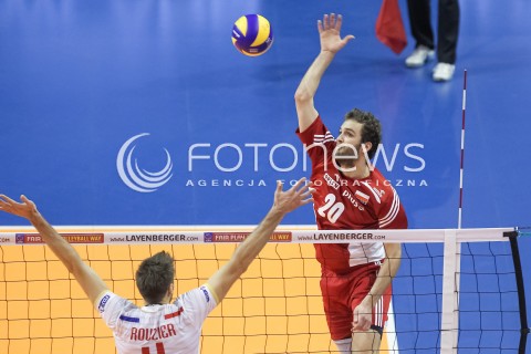  09.01.2016 BERLIN NIEMCY<br />SIATKOWKA MEZCZYZN KWALIFIKACJE DO IGRZYSK OLIMPIJSKICH W BRAZYLII <br />2016 Mens Volleyball European Olympic Qualification Tournament in Berlin<br />POLFINAL 2 - SEMIFINAL<br />MECZ FRANCJA - POLSKA ( France - Poland ) <br />N/Z MATEUSZ MIKA <br /> 