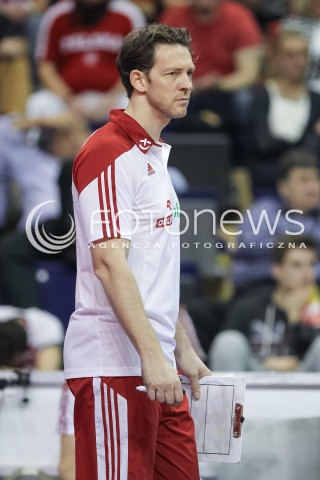  09.01.2016 BERLIN NIEMCY<br />SIATKOWKA MEZCZYZN KWALIFIKACJE DO IGRZYSK OLIMPIJSKICH W BRAZYLII <br />2016 Mens Volleyball European Olympic Qualification Tournament in Berlin<br />POLFINAL 2 - SEMIFINAL<br />MECZ FRANCJA - POLSKA ( France - Poland ) <br />N/Z STEPHANE ANTIGA - I TRENER ( HEAD COACH ) SYLWETKA <br /> 