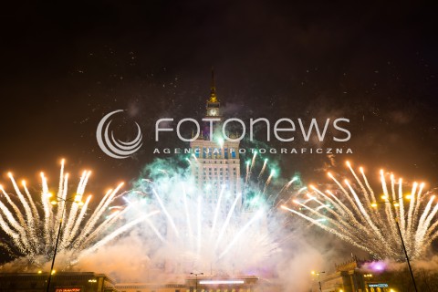  10.01.2016 WARSZAWA <br />FINAL 24 EDYCJI WIELKIEJ ORKIESTRY SWIATECZNEJ POMOCY <br />SWIATELKO DO NIEBA <br />N/Z PALAC KULTURY I NAUKI<br /> 