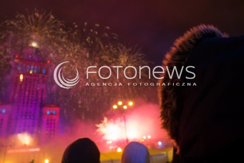  10.01.2016 WARSZAWA <br />FINAL 24 EDYCJI WIELKIEJ ORKIESTRY SWIATECZNEJ POMOCY <br />SWIATELKO DO NIEBA <br />N/Z PALAC KULTURY I NAUKI<br /> 