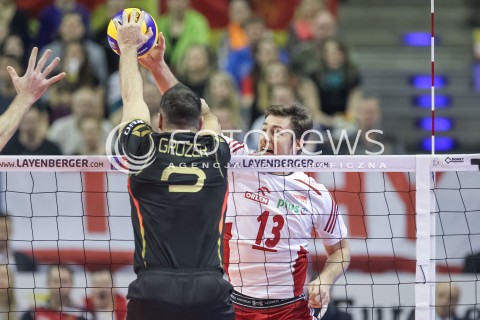  10.01.2016 BERLIN NIEMCY<br />SIATKOWKA MEZCZYZN KWALIFIKACJE DO IGRZYSK OLIMPIJSKICH W BRAZYLII <br />2016 Mens Volleyball European Olympic Qualification Tournament in Berlin<br />MECZ O 3. MIEJSCE - 3RD PLACE MATCH<br />MECZ POLSKA - NIEMCY ( Poland - Germany ) <br />N/Z MICHAL KUBIAK <br /> 