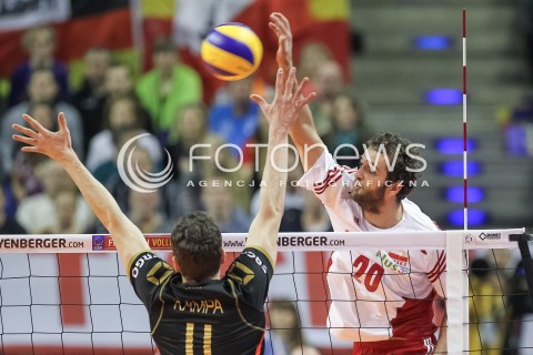  10.01.2016 BERLIN NIEMCY<br />SIATKOWKA MEZCZYZN KWALIFIKACJE DO IGRZYSK OLIMPIJSKICH W BRAZYLII <br />2016 Mens Volleyball European Olympic Qualification Tournament in Berlin<br />MECZ O 3. MIEJSCE - 3RD PLACE MATCH<br />MECZ POLSKA - NIEMCY ( Poland - Germany ) <br />N/Z MATEUSZ MIKA <br /> 
