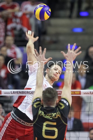  10.01.2016 BERLIN NIEMCY<br />SIATKOWKA MEZCZYZN KWALIFIKACJE DO IGRZYSK OLIMPIJSKICH W BRAZYLII <br />2016 Mens Volleyball European Olympic Qualification Tournament in Berlin<br />MECZ O 3. MIEJSCE - 3RD PLACE MATCH<br />MECZ POLSKA - NIEMCY ( Poland - Germany ) <br />N/Z BARTOSZ KUREK <br /> 
